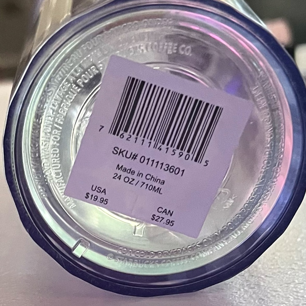 Starbucks Iridescent Tumbler with Lavender Bow - Picture 5 of 16